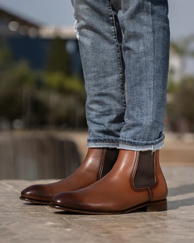 Alton: Chelsea Boots Homme - Cuir Noir