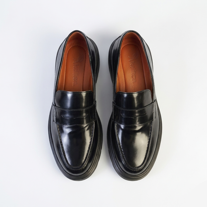 Mocassins en Cuir Mat Noir 💥 EN PROMOTION💥