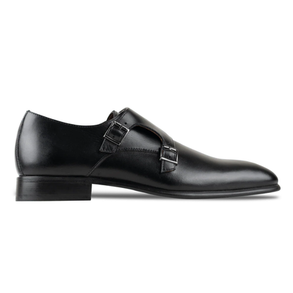Double Monk Strap en Cuir Véritable