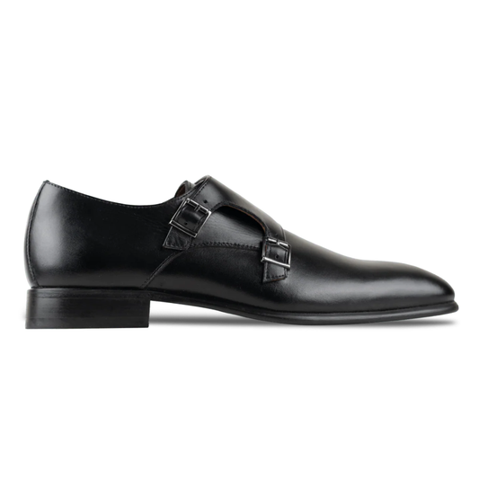 Double Monk Strap en Cuir Véritable