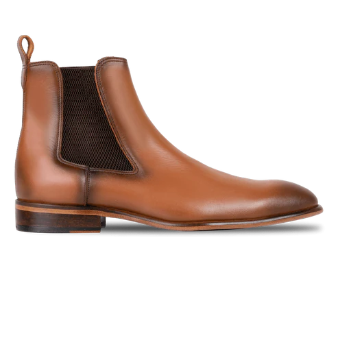 Alton: Chelsea Boots Homme - Cuir tabac