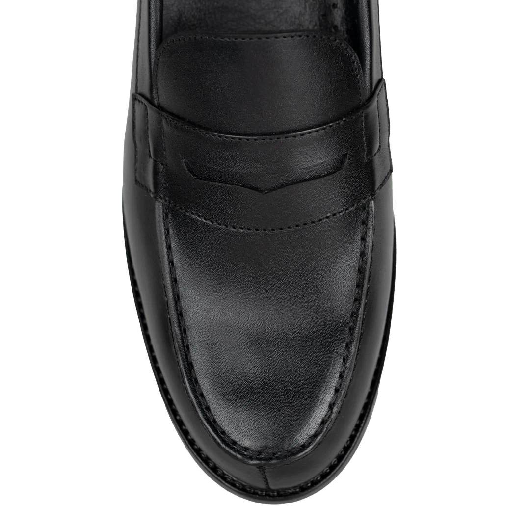 C: Mocassin Penny en Cuir Véritable Homme