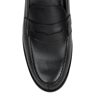 C: Mocassin Penny en Cuir Véritable Homme