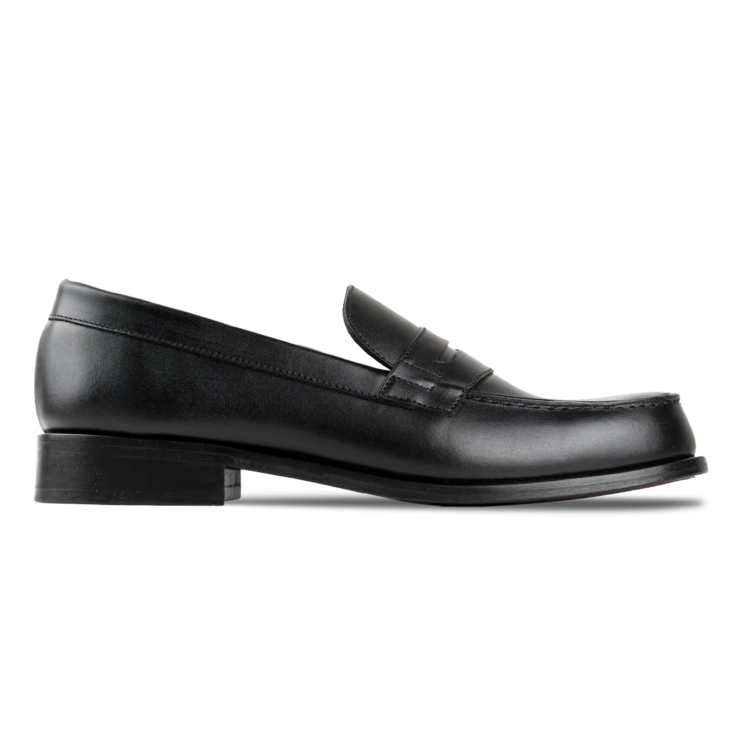 C: Mocassin Penny en Cuir Véritable Homme