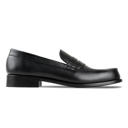 A: Mocassin Penny en Cuir Véritable Homme
