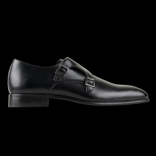 Derby : Chaussures à boucles - Cuir Noir