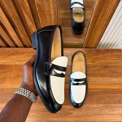 Mocassin Penny Bicolore
