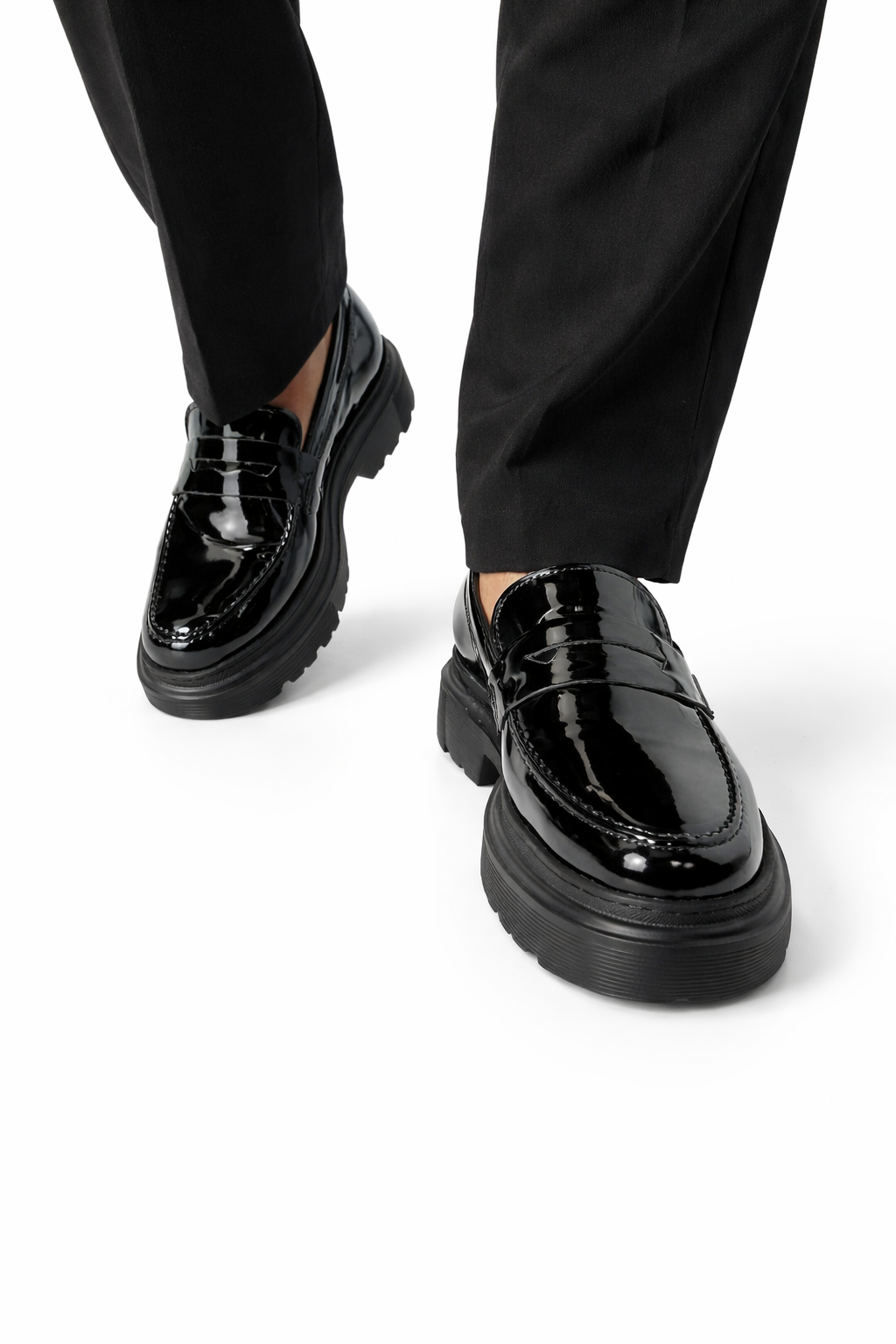 A:Mocassins en Cuir Vernis 025 Noir