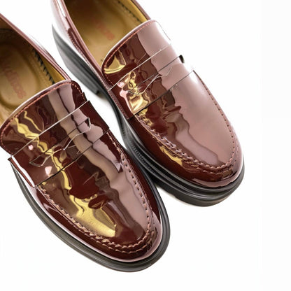 A:Mocassins en Cuir Vernis 025 Noir/Marron